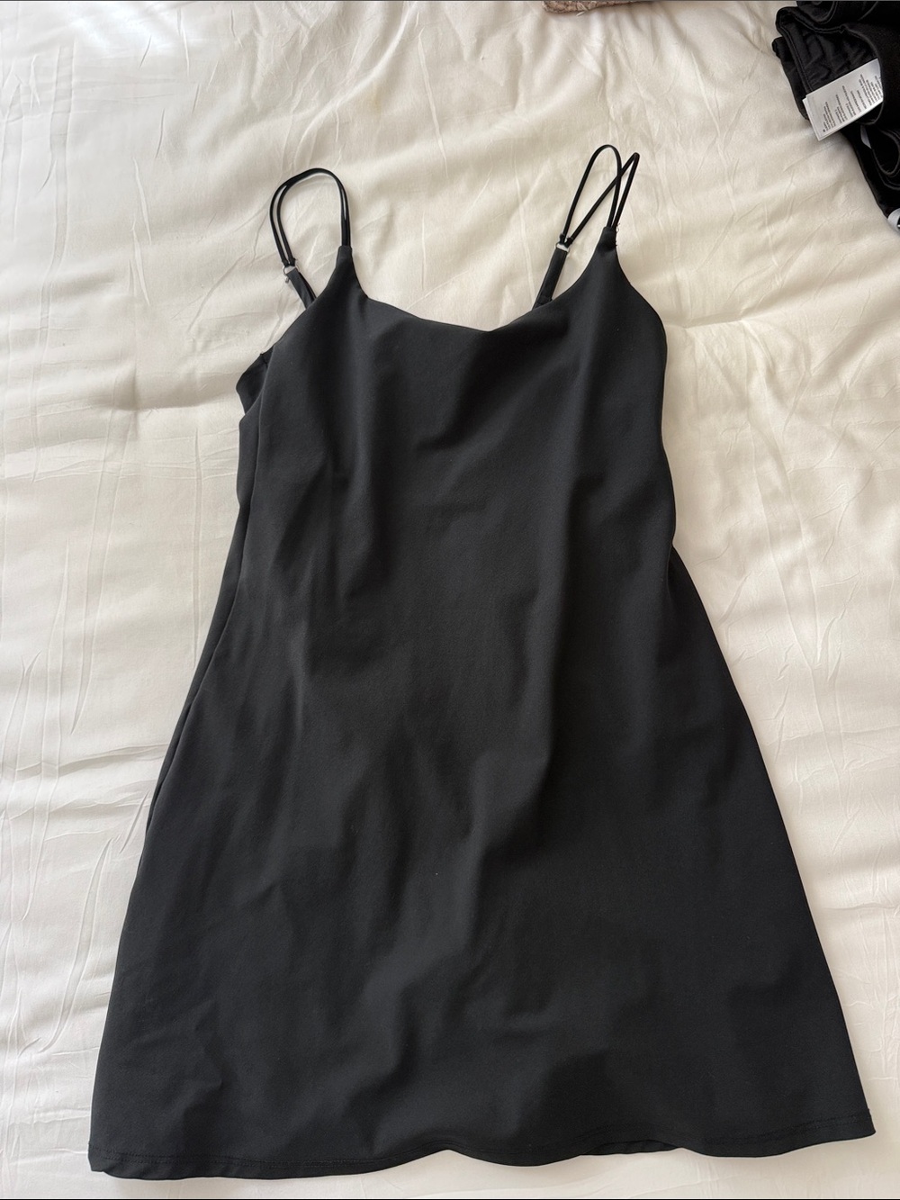 Abercrombie & Fitch Black Slip Mini Dress with Adjustable Straps